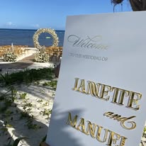 Señalización de boda personalizada